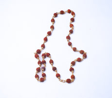 5 Mukhi Rudraksha Mala - Gold Plated