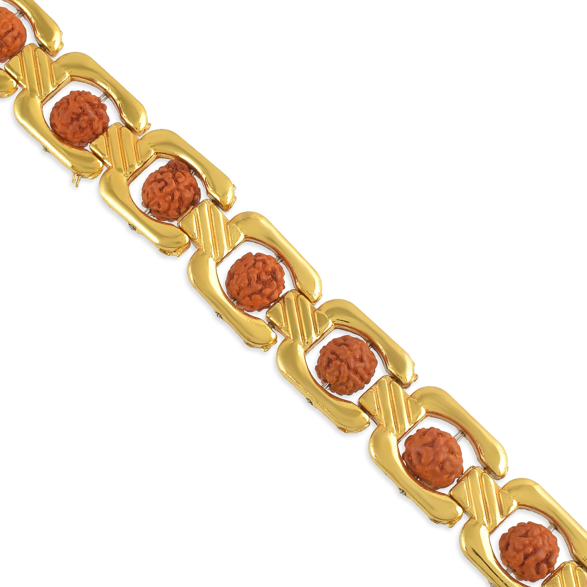 5 Mukhi Gold Plated Essential Rudraksha Bracelet